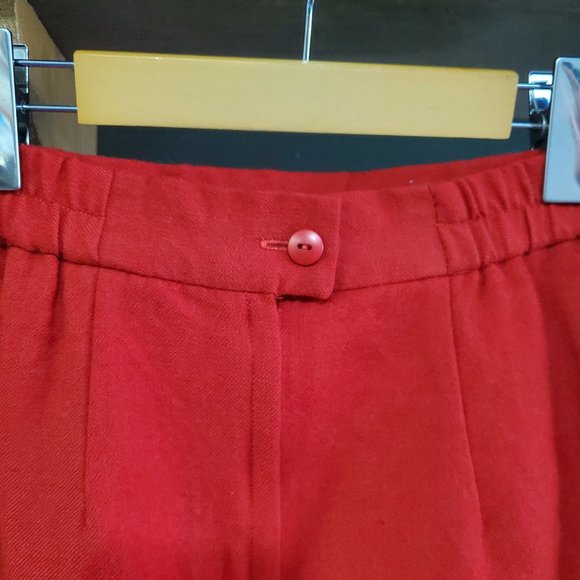 Pierre Boucahrd | Vintage Red Wool Skirt - Picture 4 of 7